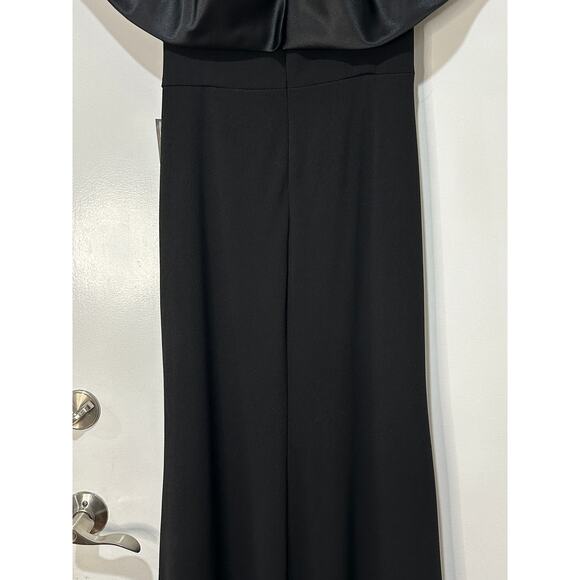 Betsy & Adam Women's Off-The-Shoulder Ruffle Gown Black Size 14 NWT Feminine - Picture 13 of 16
